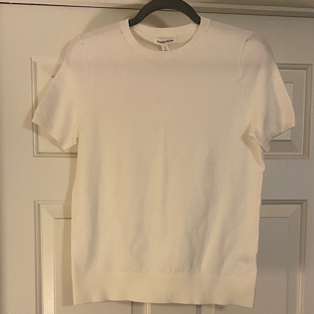 Nordstrom’s Ladies White Crewneck Sweater